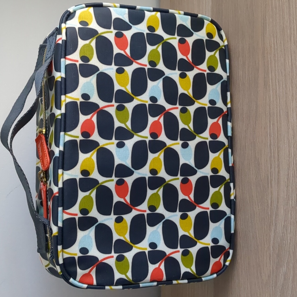 Orla Kiely Blue and Cream Bag